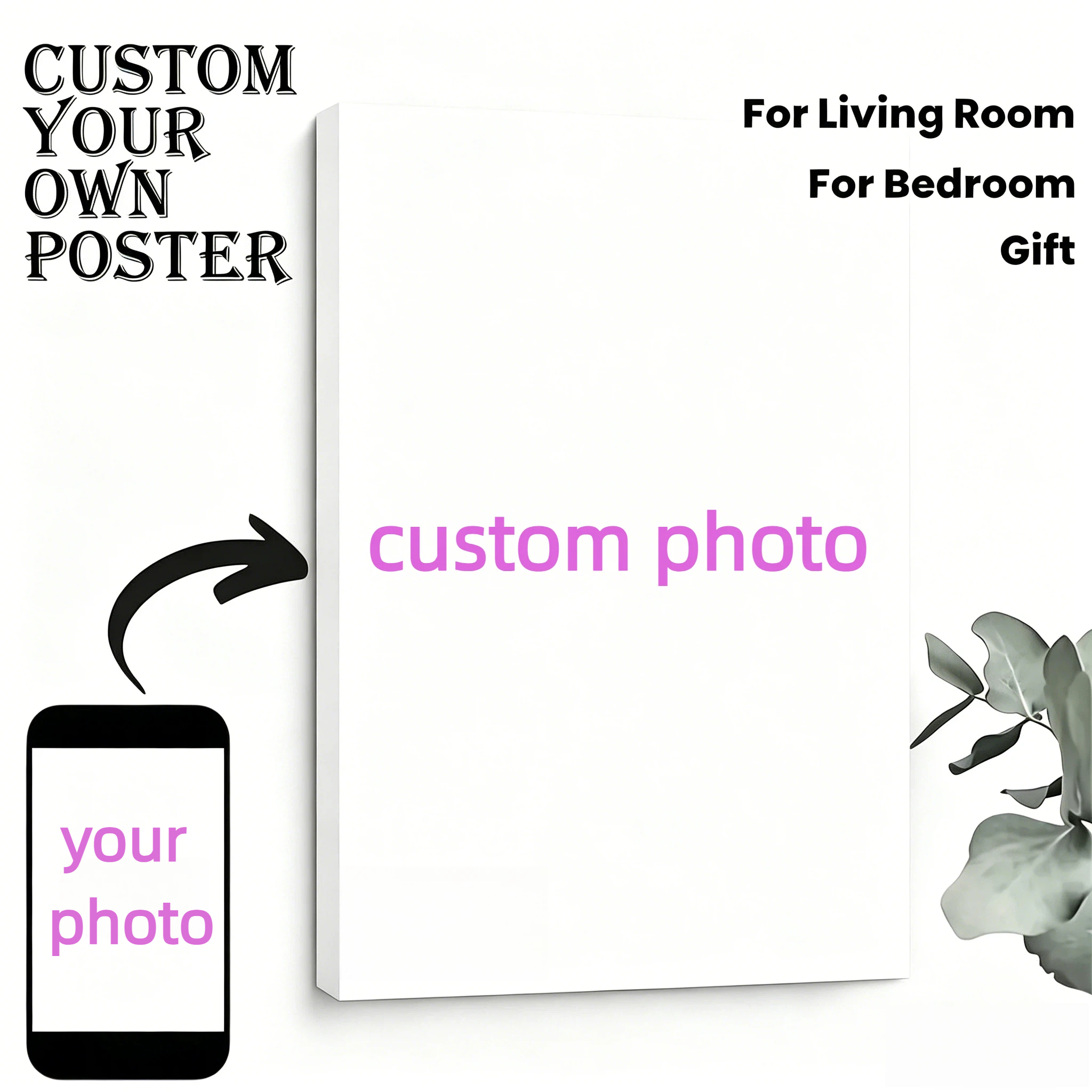 Photograph Lyrics - Custom Personal Photo Canvas Wall Art,