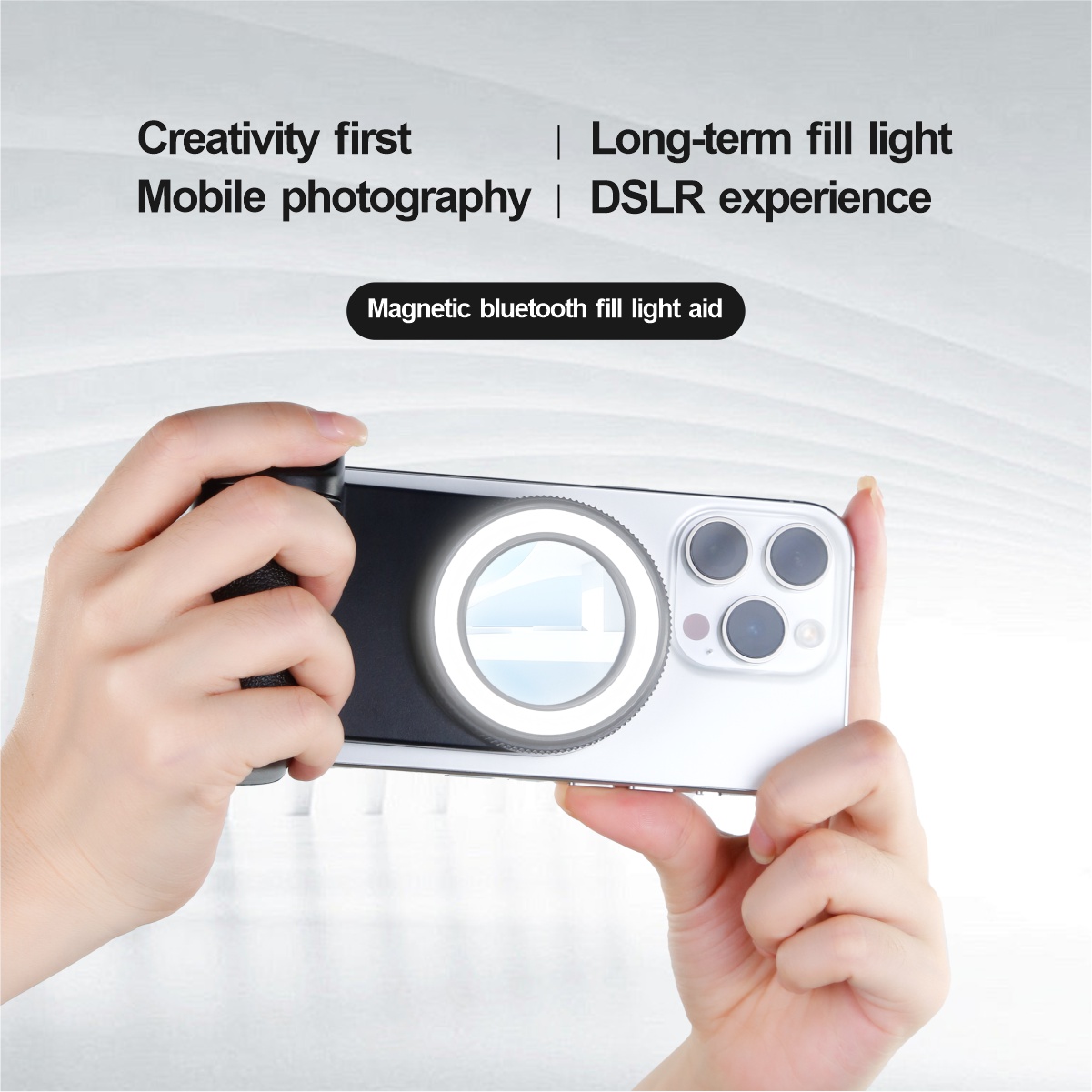 Photography With Iphone 15 - Magnetic Grip Phone Photo Bluetooth Fill