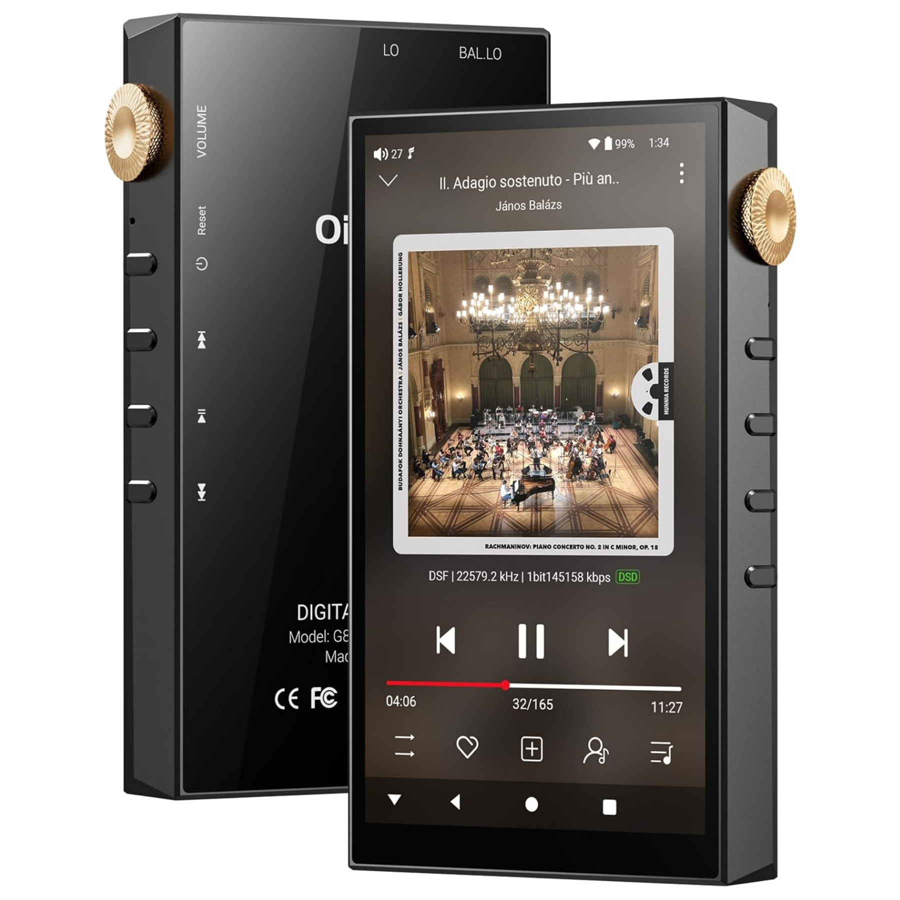 Photography History - 32GB/160GB HiFi Hi-Res Audio Player, Bluetooth