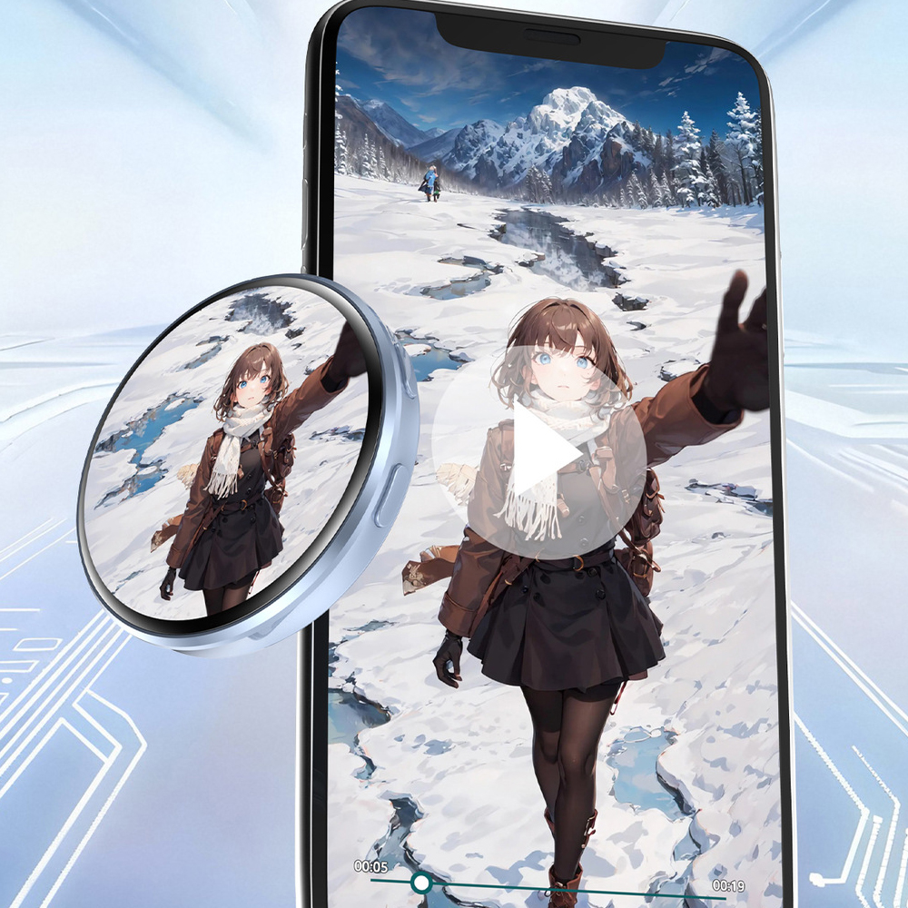 Photography Grid - Anime E-Badge HD Screen Smart Dynamic