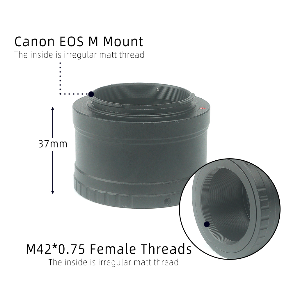 EYSDON 1.25 Inch To EOS M T-Ri – обзор и цена Lens Adapter Ring