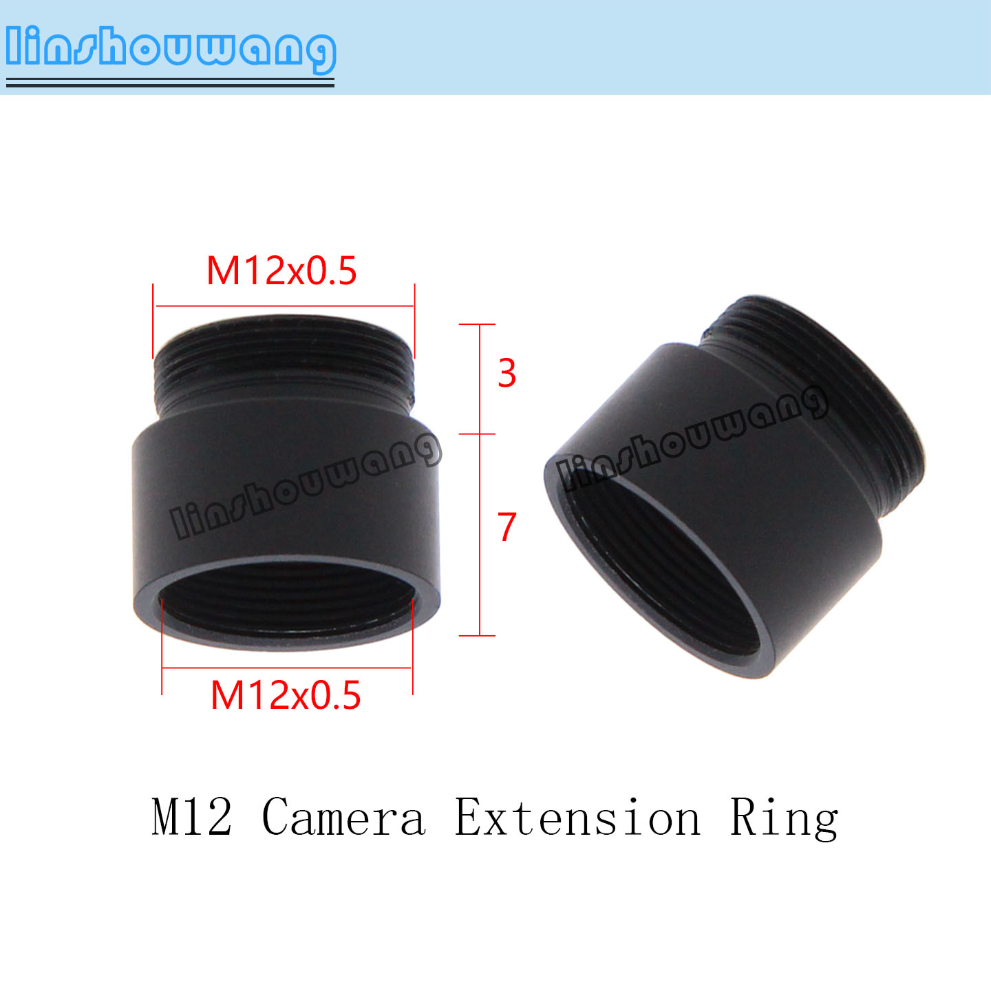 M12 Interface Threaded Extensi – обзор и цена Lens Adapter Ring