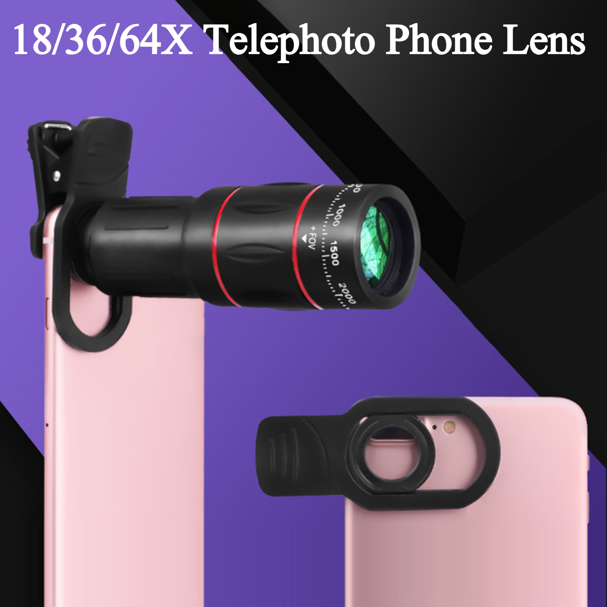 18/36/64X Mobile Phone Camera  – обзор и цена Photography Zooming