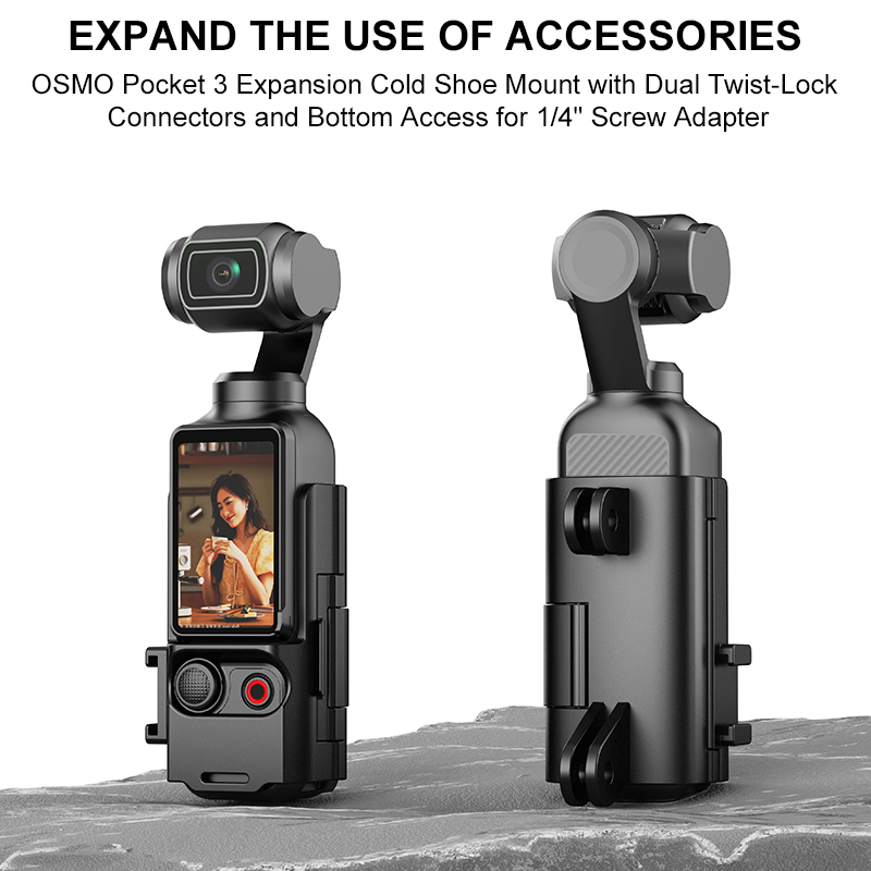 Expansion Cage for DJI Pocket  – обзор и цена Camera Cold Shoe