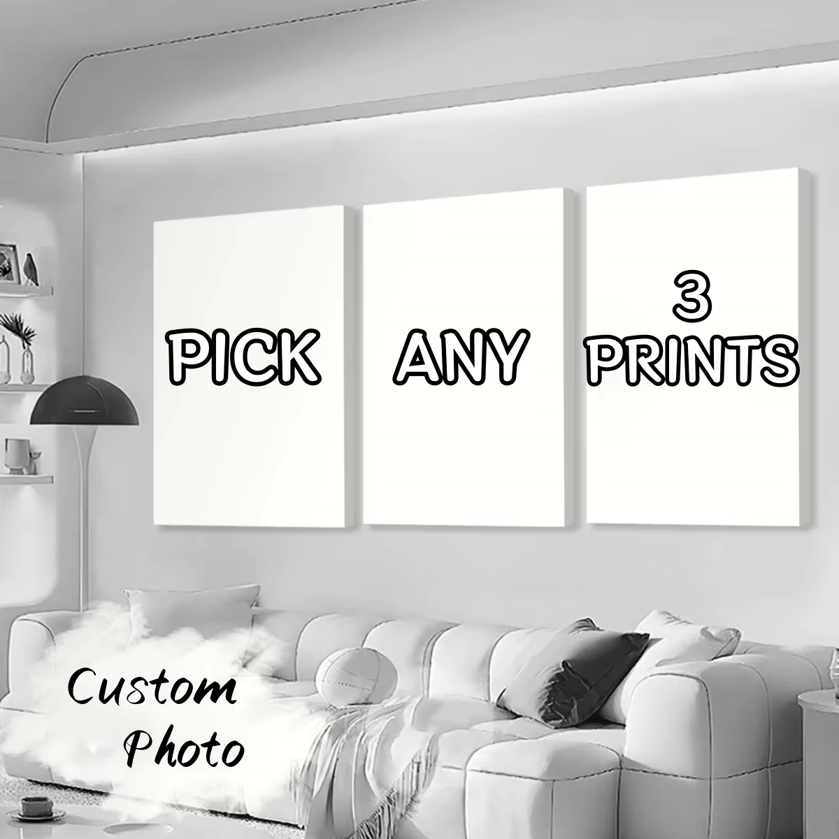 3pcs/set Custom Canvas Printin – обзор и цена Photography Interior