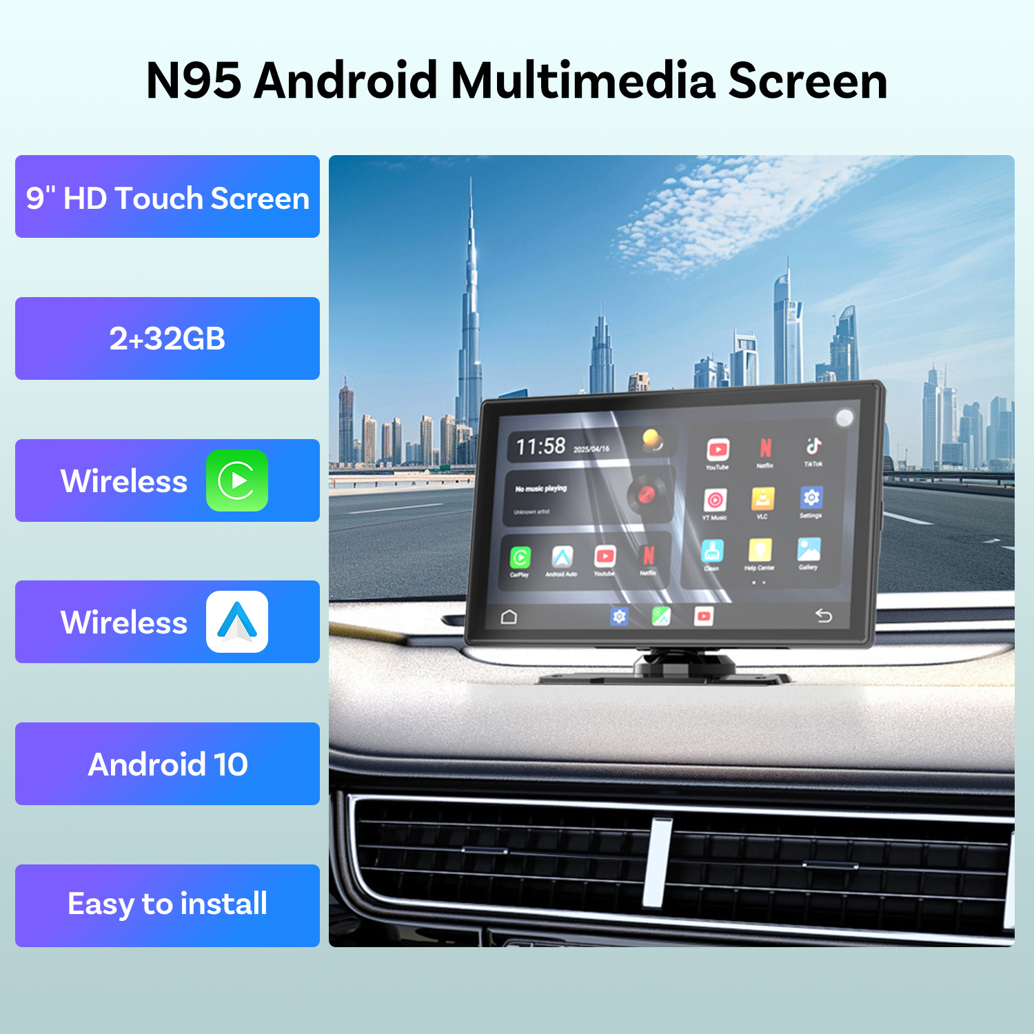 OTTOCAST CarPlay Screen 9.0