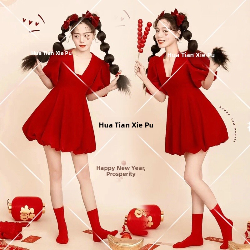 New Year Theme Red Sweet Art P – обзор и цена Photography Year