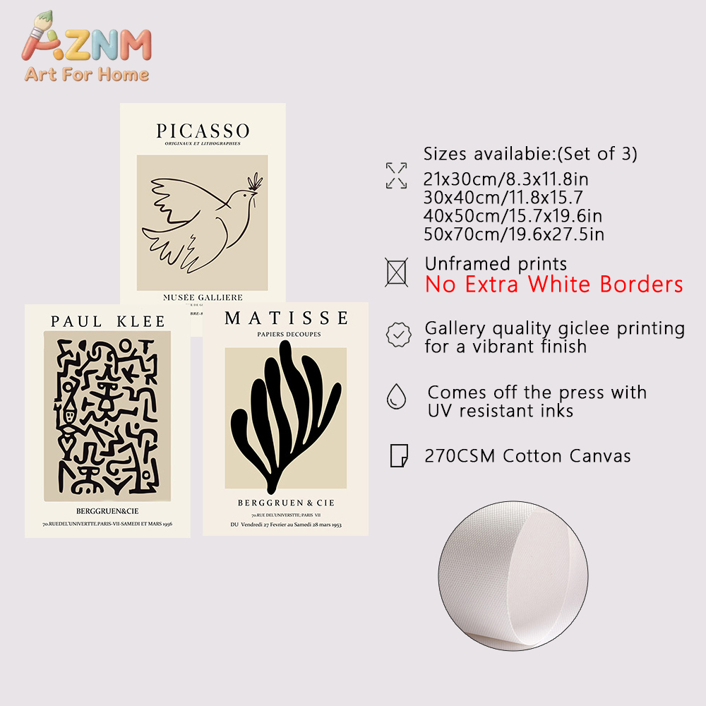 3PCS Matisse Picasso Paul Klee – обзор и цена Photography Course