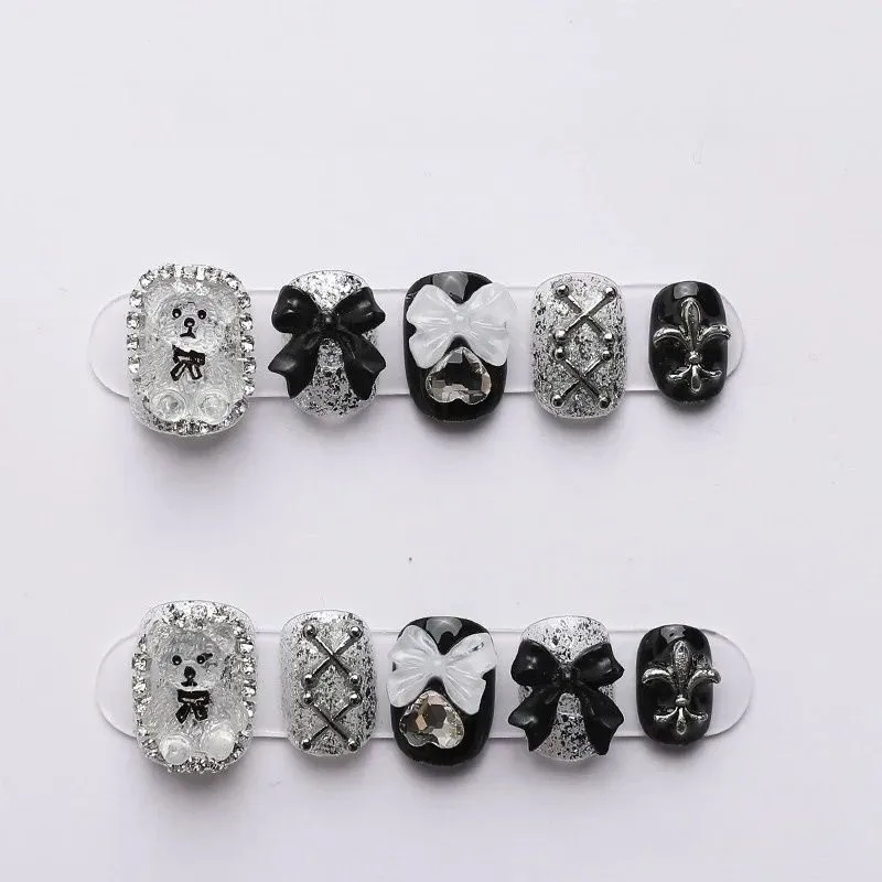 10 PCS Sheer Lace Bear Nail Ar – обзор и цена Photography Night