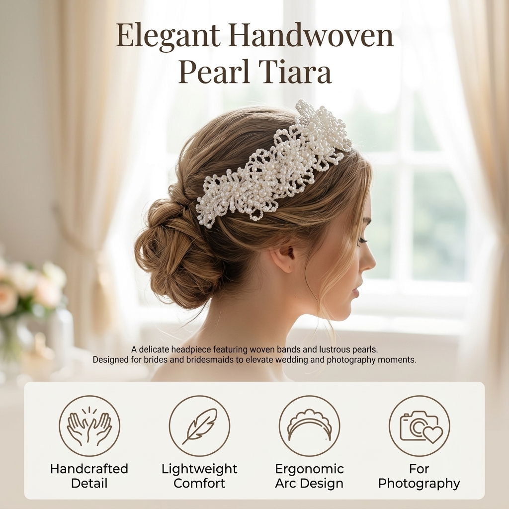 Pearl Crown Headpiece For Wedd – обзор и цена Photography Is