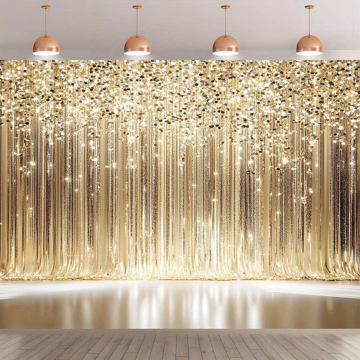1 curtain with sparkling gold  – обзор и цена Photography Youtube
