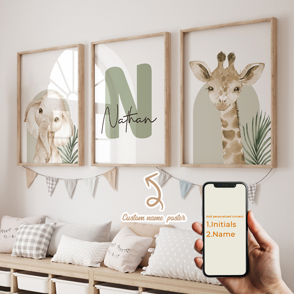 3pcs Personalized Custom Name  – обзор и цена Photography Interior