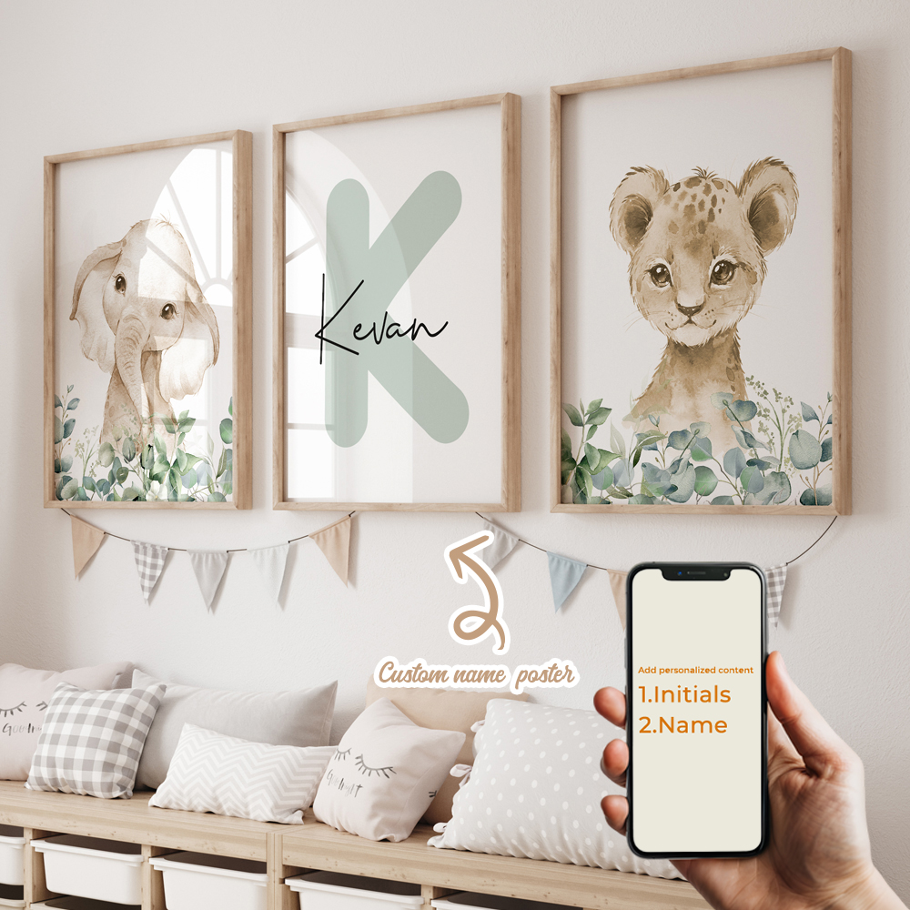 3pcs Personalized Custom Name  – обзор и цена Photography Interior