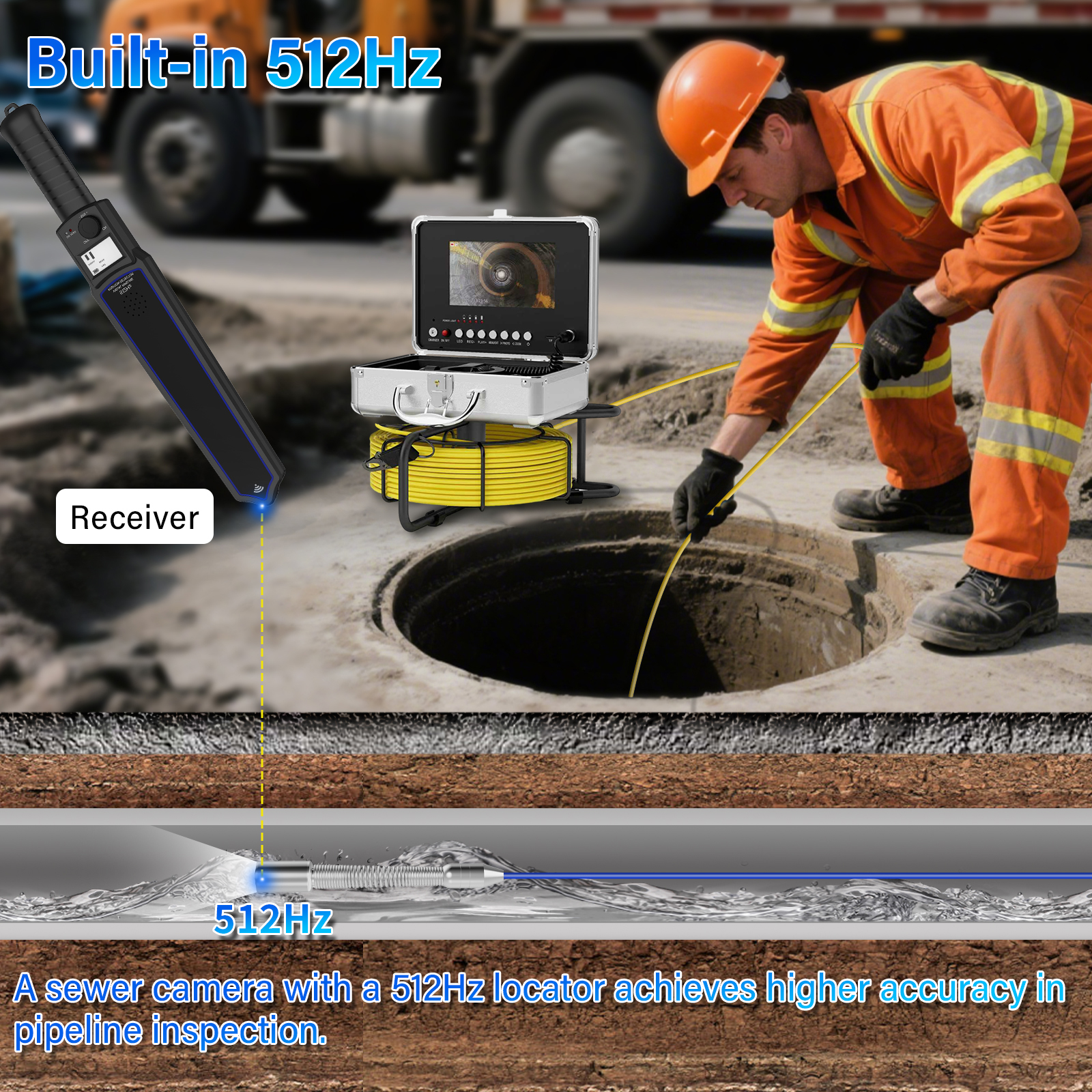 Sewer Inspection Camera -512Hz – обзор и цена Photography Zooming