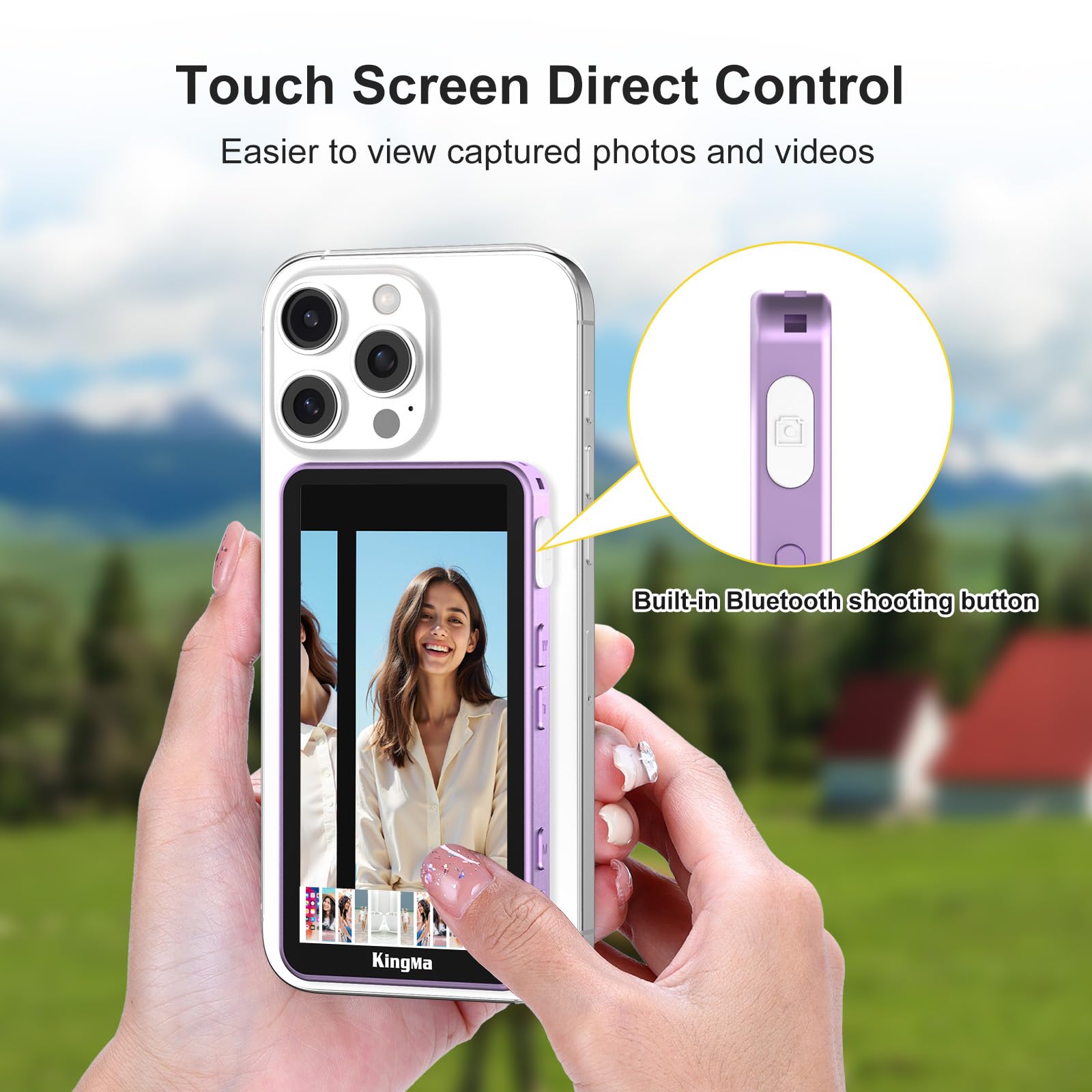 KingMa Magnetic Phone Vlog Sel – обзор и цена Photography Zooming