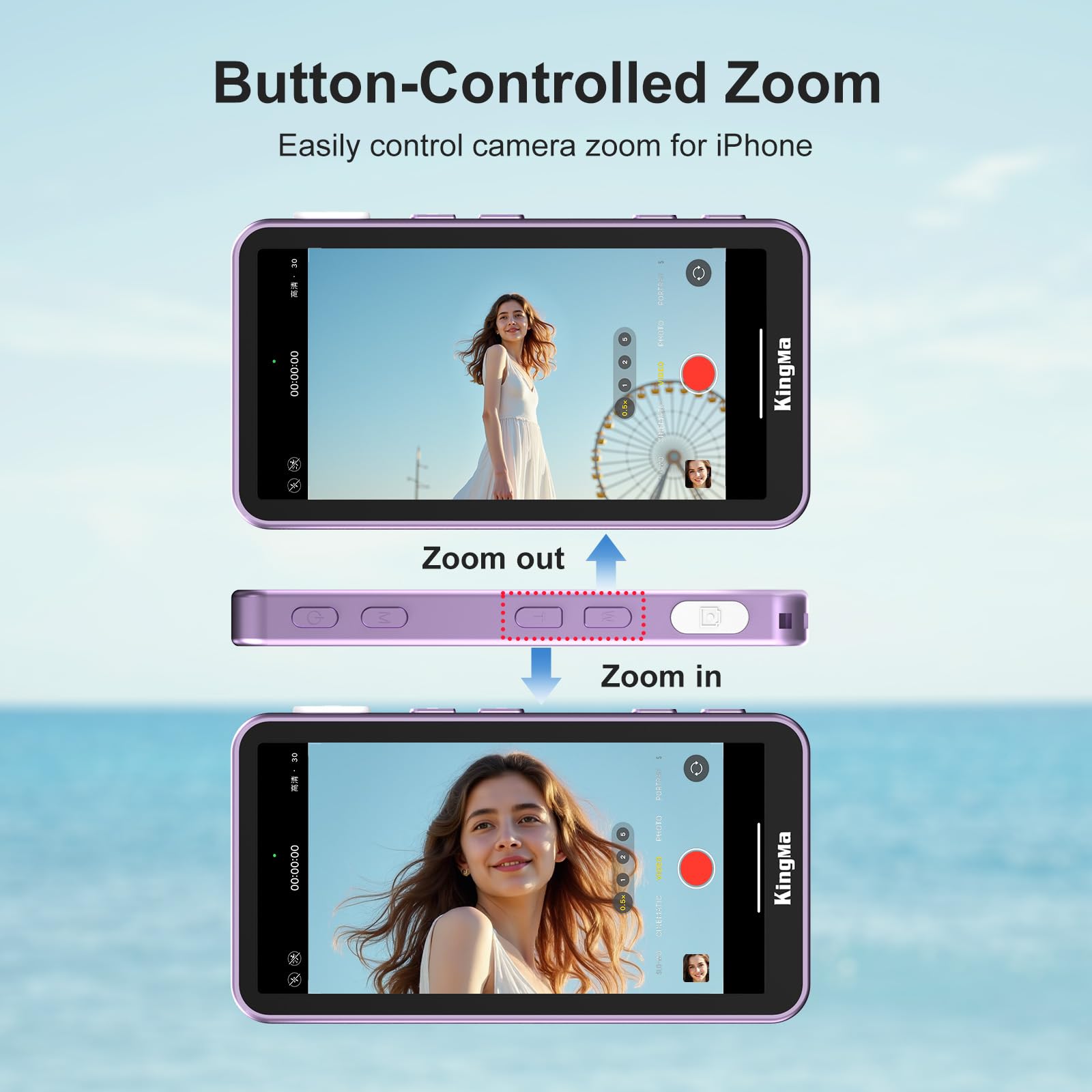 KingMa Magnetic Phone Vlog Sel – обзор и цена Photography Zooming