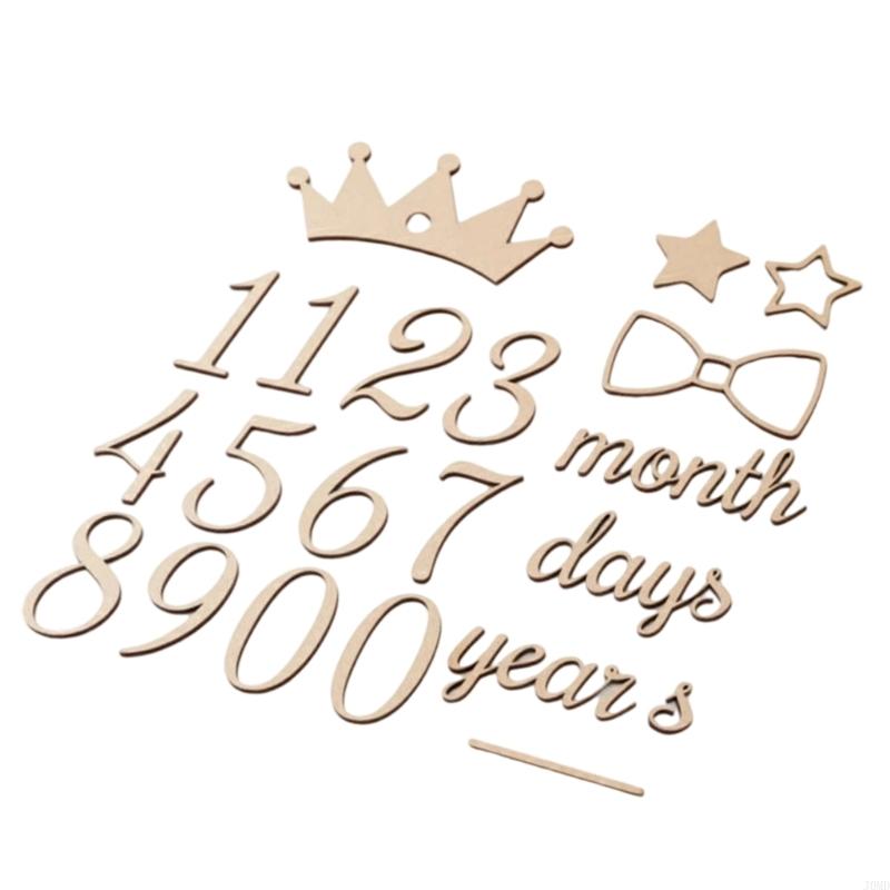 Baby Month Milestones Wooden N – обзор и цена Photography Word
