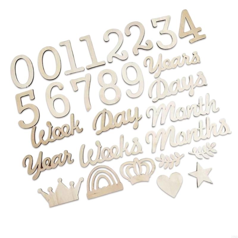 Baby Month Milestones Wooden N – обзор и цена Photography Word