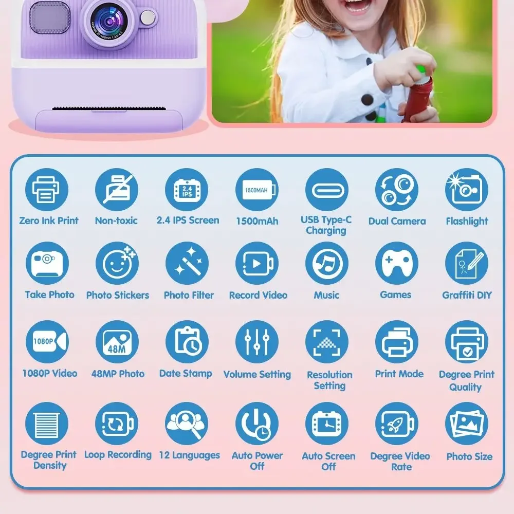 Kids Mini Instant Print Camera – обзор и цена Photography Grid