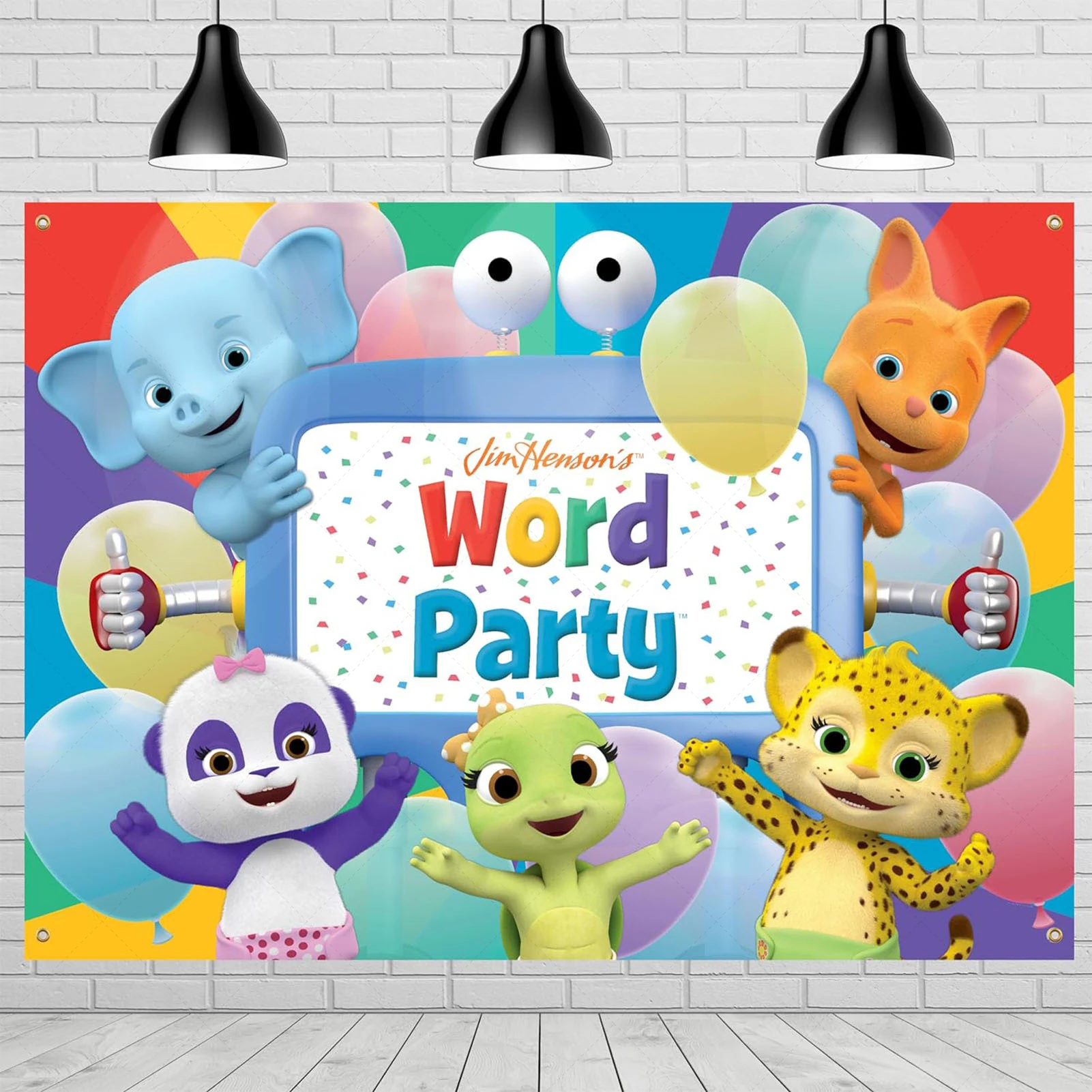 Cartoon Word Party Theme Backd – обзор и цена Photography Word