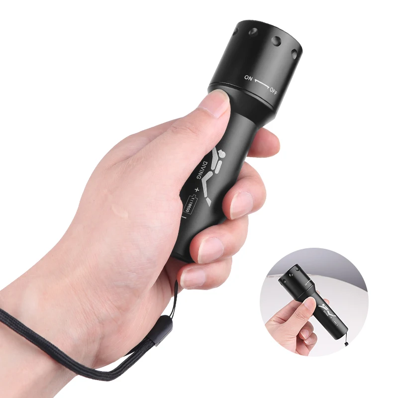 New T6 LED Diving Torch Long-R – обзор и цена Photography Is