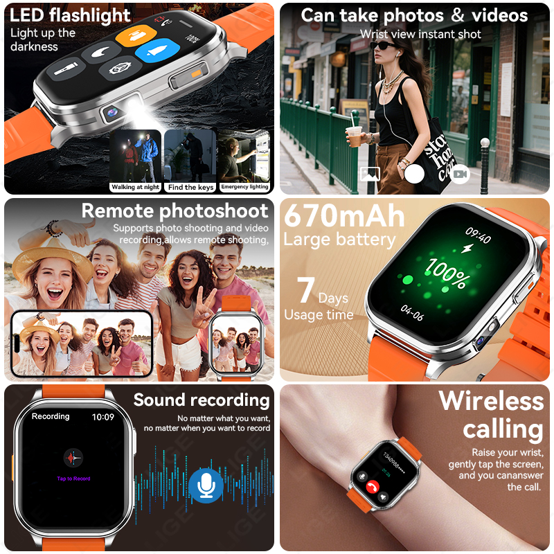 LIGE 2026 Camera Smart Watch M – обзор и цена Photography History