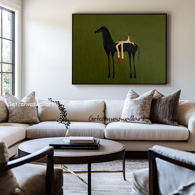 Modern Abstract Western Horse  – обзор и цена Photography Interior