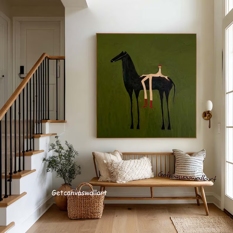 Modern Abstract Western Horse  – обзор и цена Photography Interior