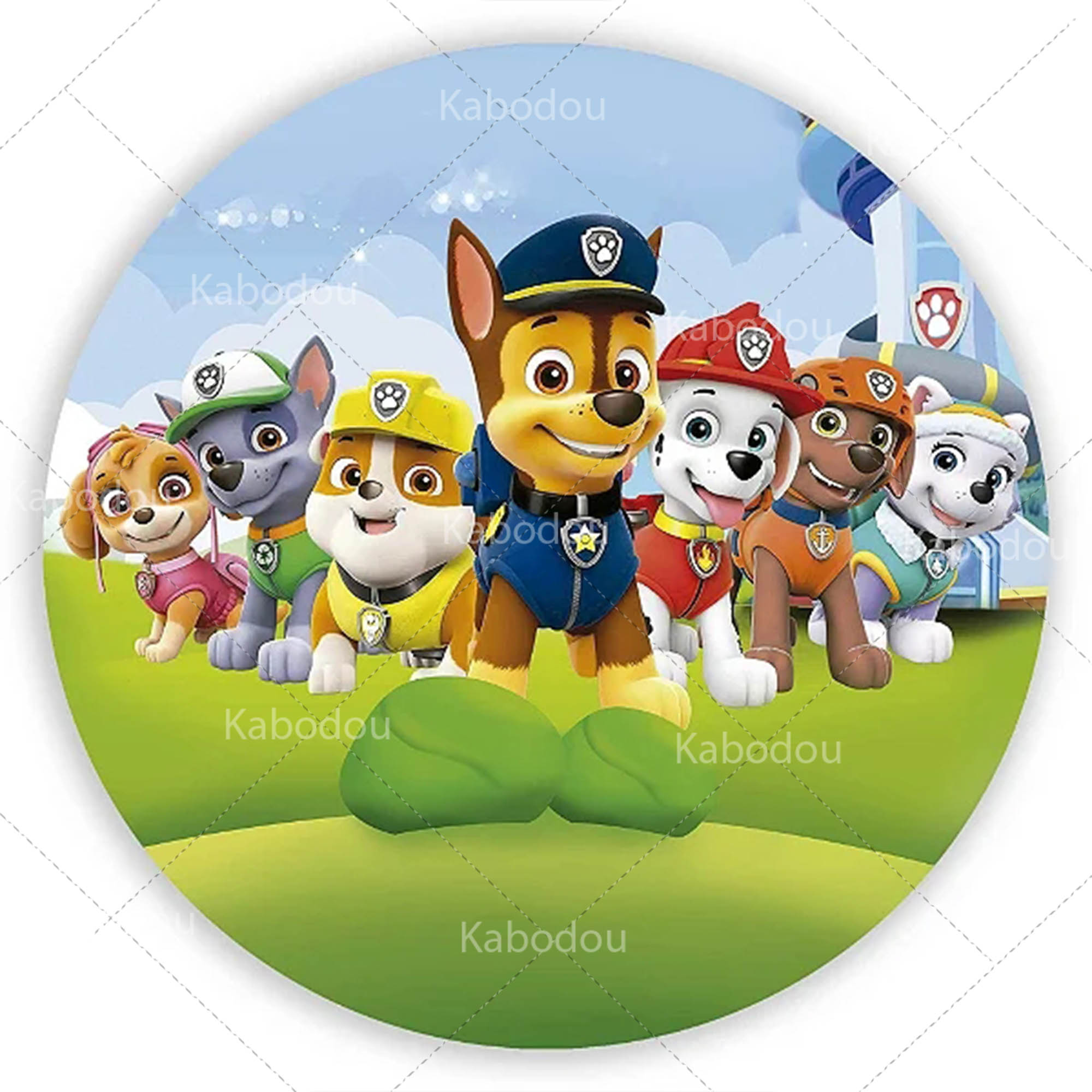 Paws Patrols Round Backdrop Do – обзор и цена Photography Aesthetic